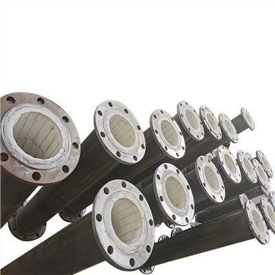 Tiub haus seramik Alumina seramik dengan flange